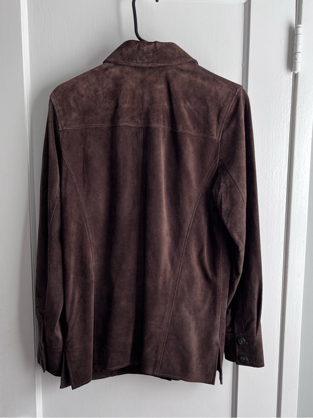 Valerie Stevens Brown Suede Shirt Jacket - Picture 2 of 6